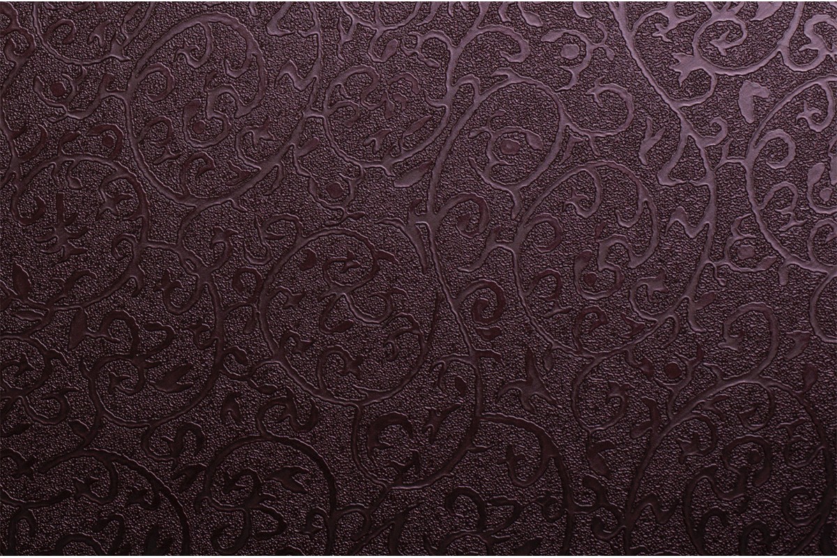 Самоклеящаяся виниловая пленка Coverstyl T4 - Арабеска баклажанового цвета