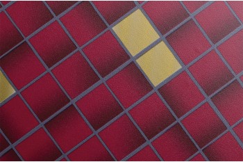 Самоклеящаяся виниловая пленка Coverstyl Z6 - Мозаика красный+золотой